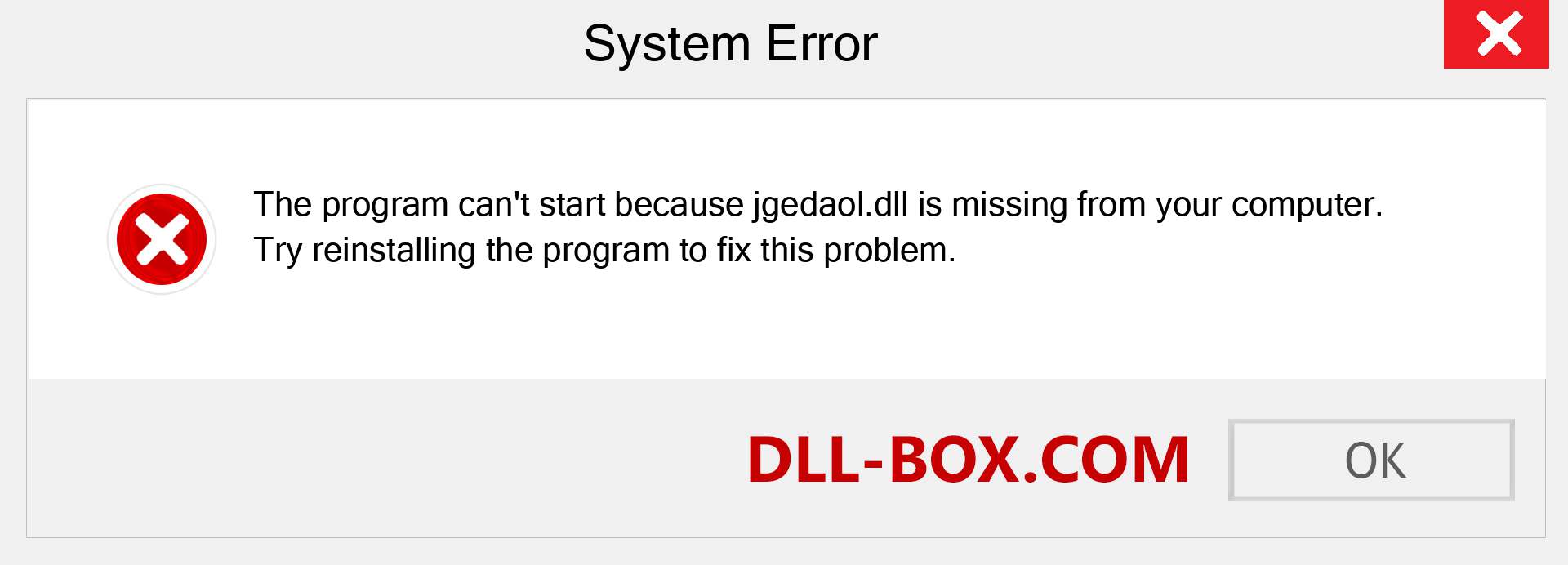  jgedaol.dll file is missing?. Download for Windows 7, 8, 10 - Fix  jgedaol dll Missing Error on Windows, photos, images